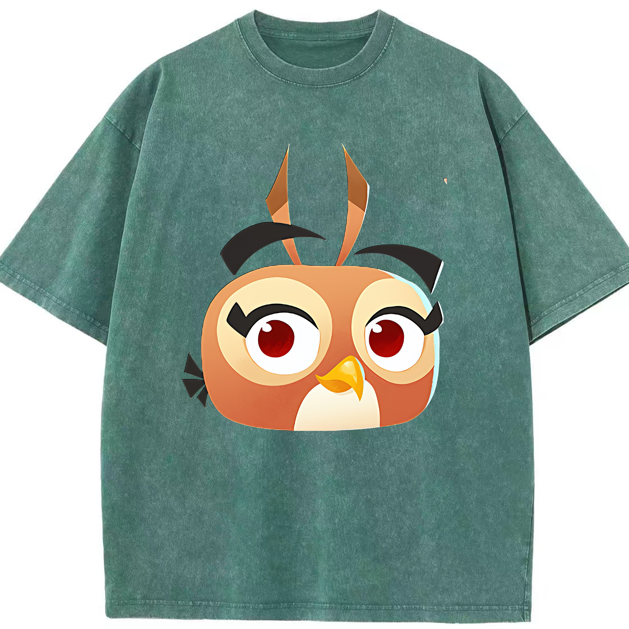 （画像用） Angry Birds アングリーバード 綿100% ヴィンテージ風 半袖Tシャツ（フロントプリント）